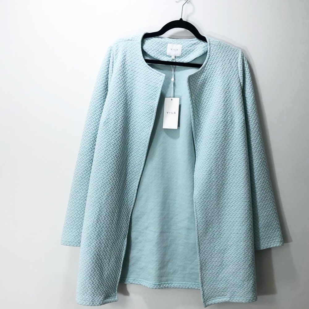 Vila Women’s Long Open Knit Shacket